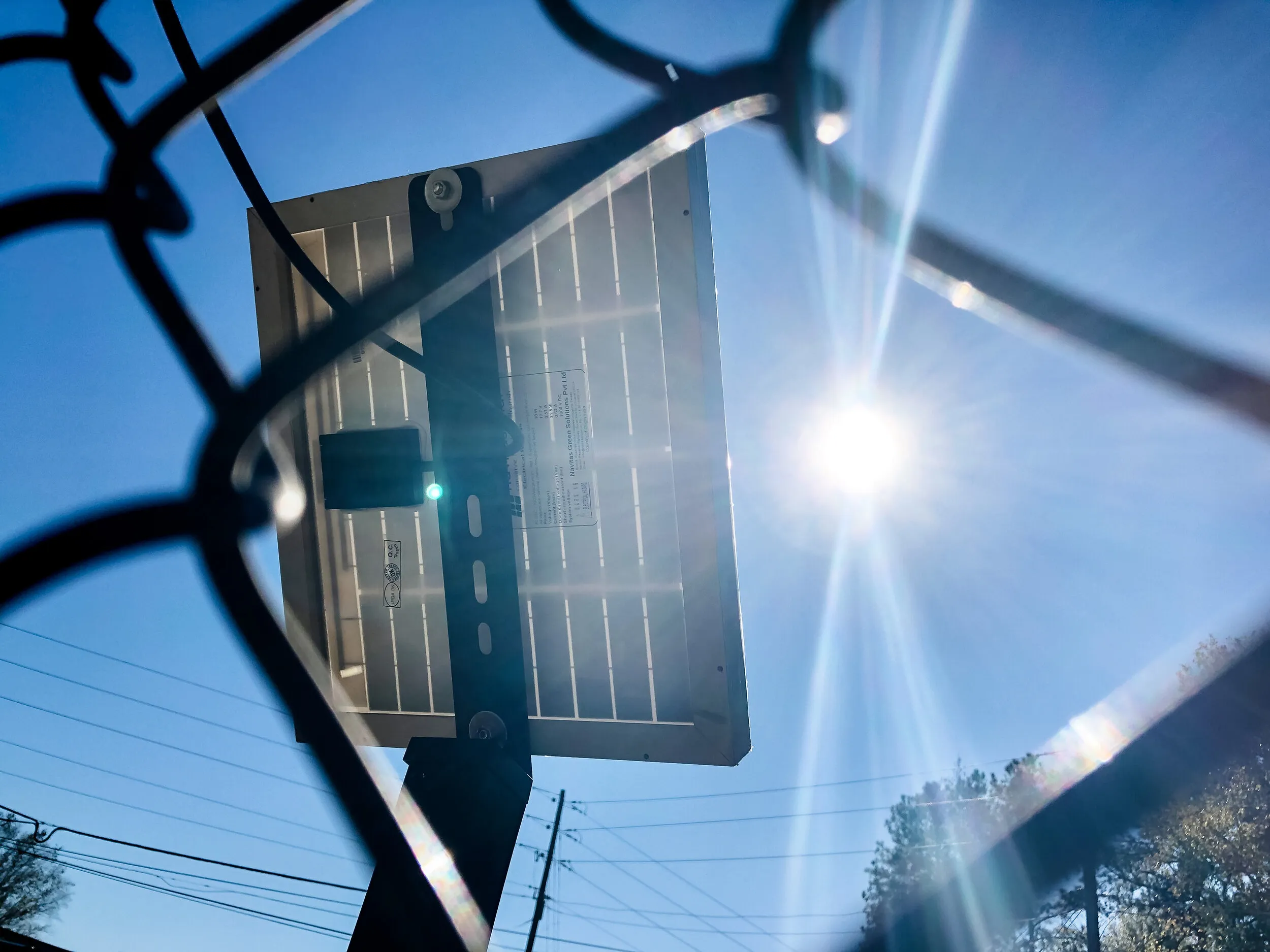 Solar powered access infrastructure